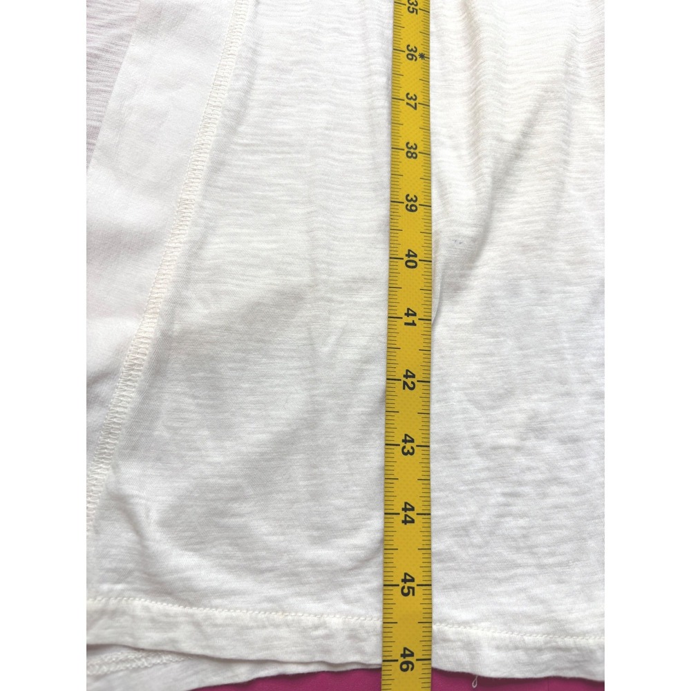 EILEEN FISHER Womens Cream Organic Pima Cotton Robe L Slub Knit Quiet Luxury Spa - Picture 11 of 12